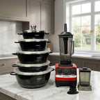Dessini 2-in-1 Bundle – 10-Piece Granite Cookware Set & Multifunction Blender KD-909