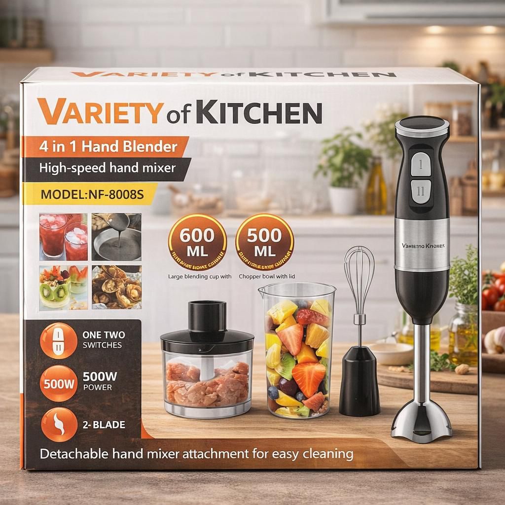 Slivers Crest Hand Blender Set – SC-1862 (Germany Technology)