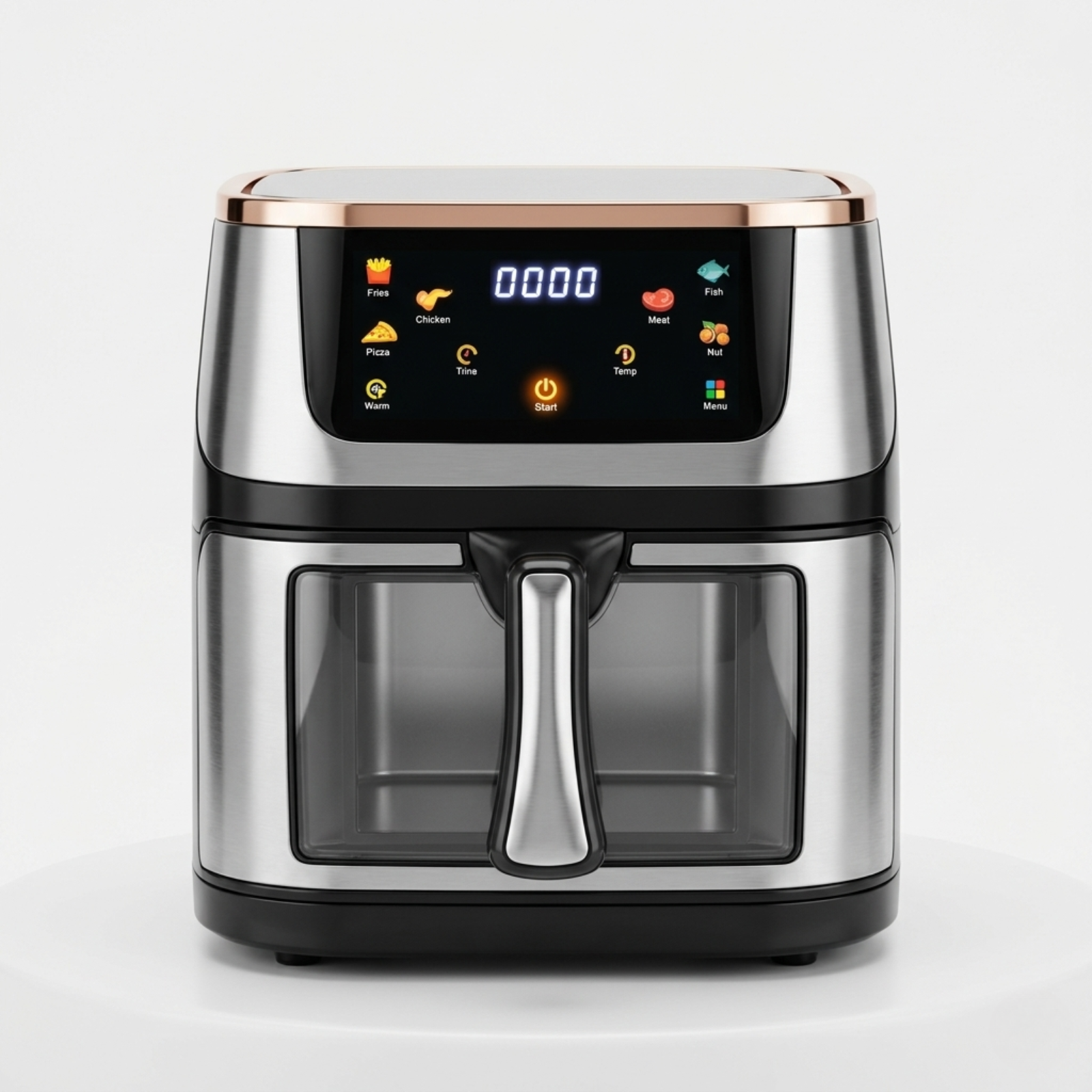 Digital Touch Screen Air Fryer 12L – Dual Basket with Viewing Window
