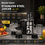 Silver Crest Stainless Steel Juicer 1000W – SC-777 | Multi-Function with Copper Motor