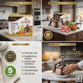 Messi Pressure Cooker 5L | Baba Rehman Foundry | ISO 9001 Certified | Alloy Metal
