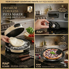 RAF Premium Pizza Maker 2200W – Non-Stick, Timer & Temperature Control | R.5495